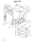 Схема №2 1CWED5100VQ с изображением Запчасть для сушилки Whirlpool 482000010197