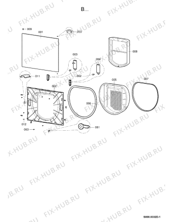 Схема №7 TRW 6070 LI BK с изображением Шуруп для стиральной машины Whirlpool 480112100866