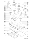 Схема №1 AKM 460/WH/01 с изображением Трубка подачи газа для плиты (духовки) Whirlpool 481953048671