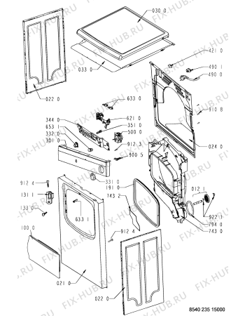 Схема №2 TDV65 (F092176) с изображением Руководство для стиральной машины Indesit C00360404