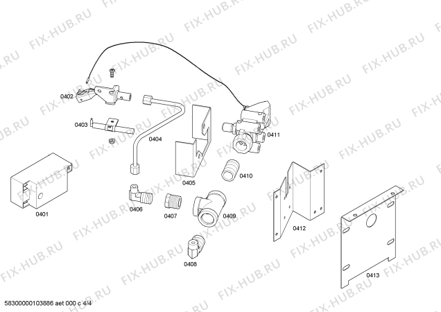 Схема №4 P24GED с изображением Панель для плиты (духовки) Bosch 00439587