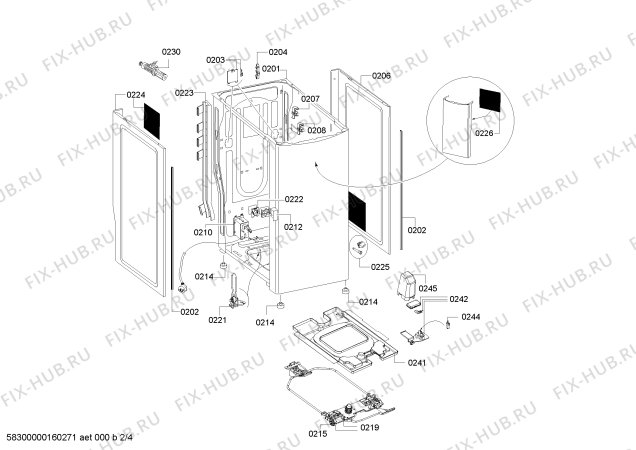 Схема №4 WP12T423HK с изображением Крышка для стиральной машины Siemens 00687917