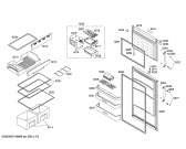 Схема №4 KDN40X10 с изображением Дверь морозильной камеры для холодильной камеры Bosch 00246940