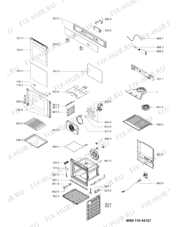 Схема №1 IFW 4841 P WH с изображением Панель для плиты (духовки) Whirlpool 481010909337