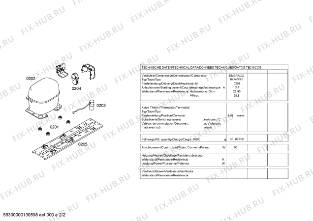 Взрыв-схема холодильника Siemens GS10DN21 - Схема узла 02