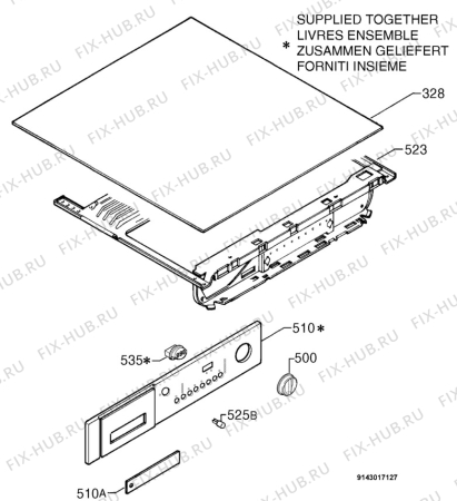Взрыв-схема стиральной машины Aeg L14500VI - Схема узла Command panel 037