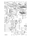 Схема №1 ADP 971/2 WH с изображением Панель для электропосудомоечной машины Whirlpool 481245370025