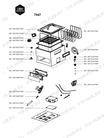 Схема №1 7947 с изображением Микромодуль для электропароварки Seb FS-3073127947