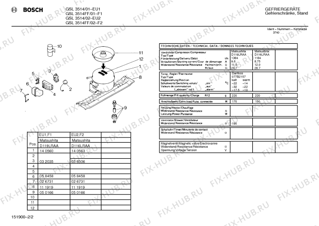 Взрыв-схема холодильника Bosch GSL3514FF - Схема узла 02