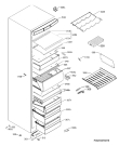 Схема №1 S57340CNX0 с изображением Панель ящика для холодильника Aeg 2109291134