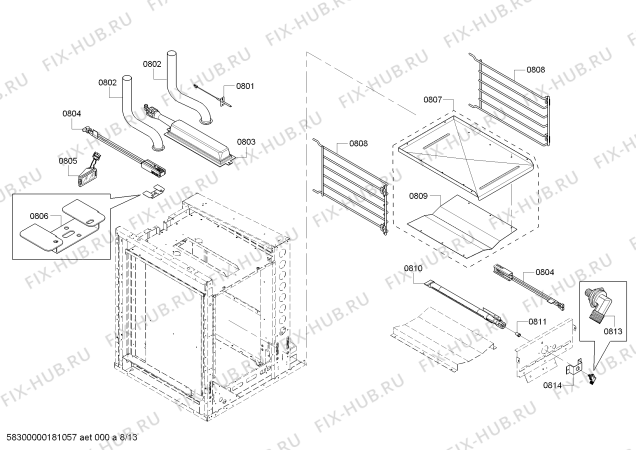 Схема №10 PRL486GDH с изображением Панель управления для плиты (духовки) Bosch 00249960