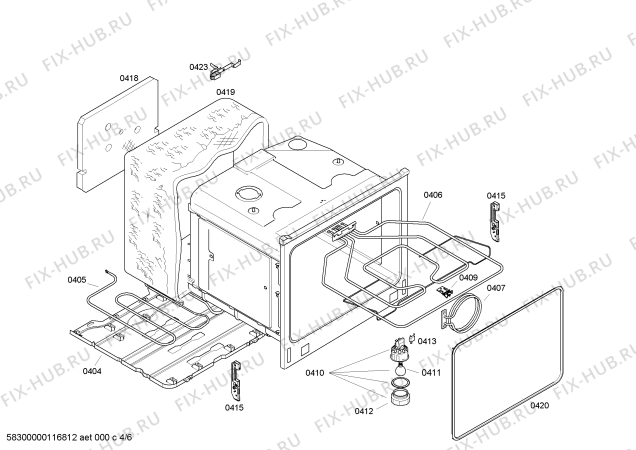 Схема №6 E1524A0 MEGA1524A с изображением Переключатель для духового шкафа Bosch 00644986