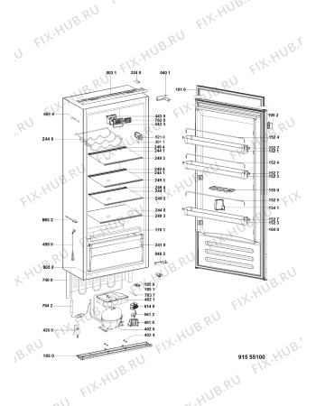 Схема №1 KCBNR126001UK (F155510) с изображением Другое для холодильника Indesit C00447038