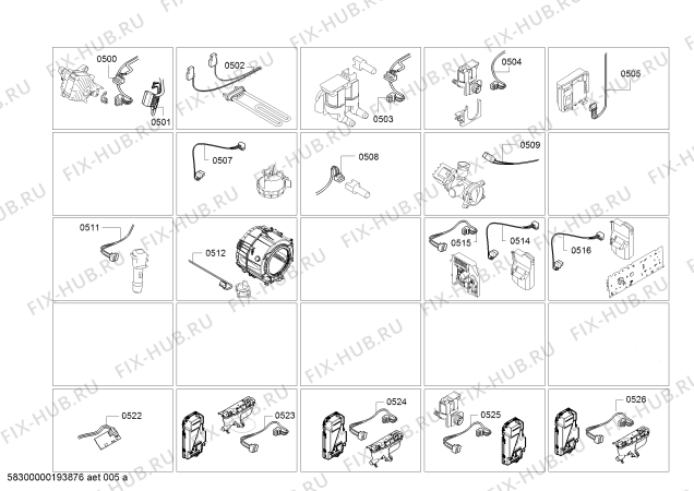 Схема №4 WM16W79XES, sensoFresh с изображением Ручка для стиралки Siemens 12013010