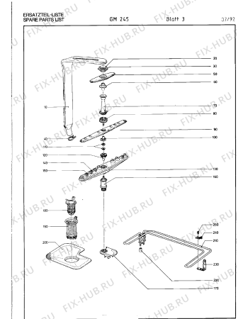 Схема №22 GM185160 с изображением Дюза для посудомойки Bosch 00322392