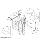Схема №6 SRI55M26EU с изображением Передняя панель для электропосудомоечной машины Bosch 00664593