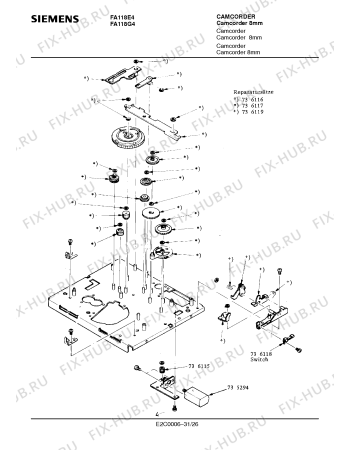 Схема №26 FA118G4 с изображением Сервисная инструкция для видеоаппаратуры Siemens 00535302