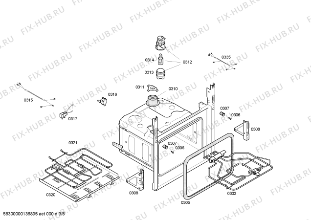 Схема №4 HV11AB510E с изображением Ручка выбора программ для плиты (духовки) Siemens 00615158