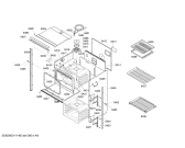 Схема №9 HBL765AUC с изображением Крышка для холодильной камеры Bosch 00243202