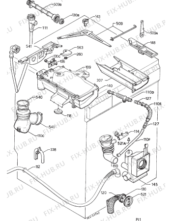 Взрыв-схема стиральной машины Zanker LV9085 - Схема узла Hydraulic System 272