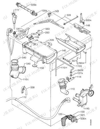 Взрыв-схема стиральной машины Juno JWV7811 - Схема узла Hydraulic System 272