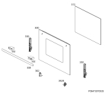 Схема №1 EE2000221W с изображением Ручка двери для электропечи Aeg 3879711111