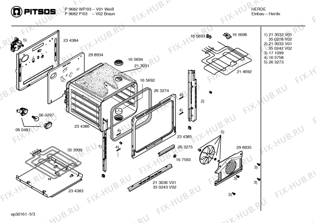 Схема №4 P1P9683WP с изображением Ручка выбора температуры для духового шкафа Bosch 00173105