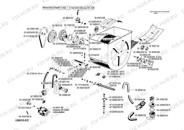 Схема №2 WA4500A с изображением Переключатель (таймер) Siemens 00072399