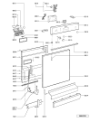 Схема №2 GSF 3321 с изображением Панель для посудомоечной машины Whirlpool 481245373369