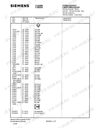 Схема №10 FS979W4 с изображением Модуль управления для жк-телевизора Siemens 00755858