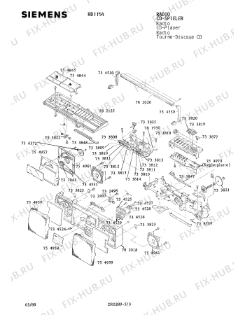 Взрыв-схема аудиотехники Siemens RD1154 - Схема узла 03