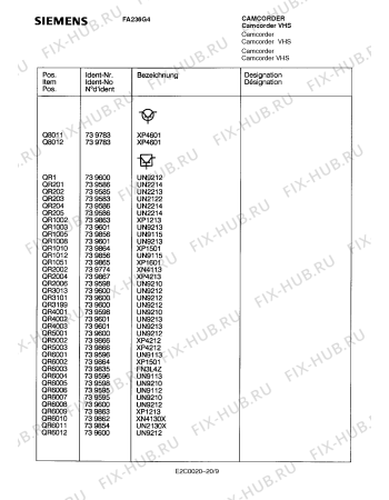 Схема №17 FA236G4 с изображением Сервисная инструкция для видеотехники Siemens 00535423