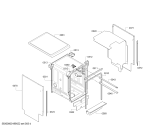 Схема №7 SPS46MI01E, SuperSilence, Serie 4 с изображением Передняя панель для электропосудомоечной машины Bosch 11023458