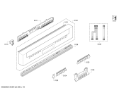 Схема №5 S41M65S1EU с изображением Передняя панель для посудомойки Bosch 00671395