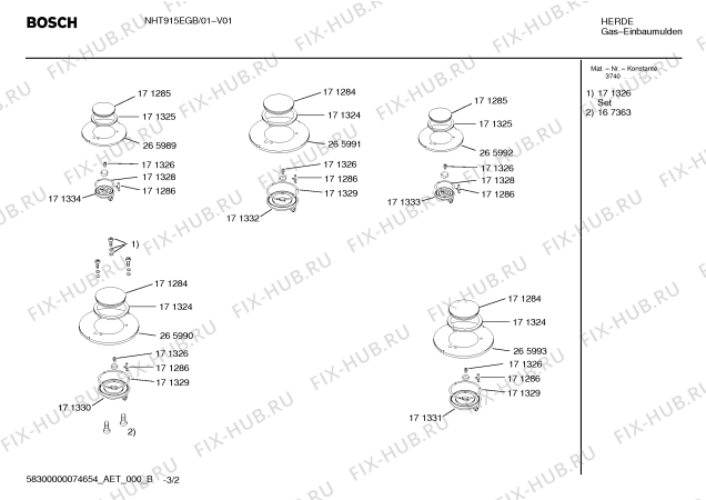 Схема №3 ER19054 с изображением Труба для электропечи Bosch 00354186