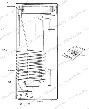 Взрыв-схема холодильника Electrolux RA1302 - Схема узла C20 Cold, User manual E