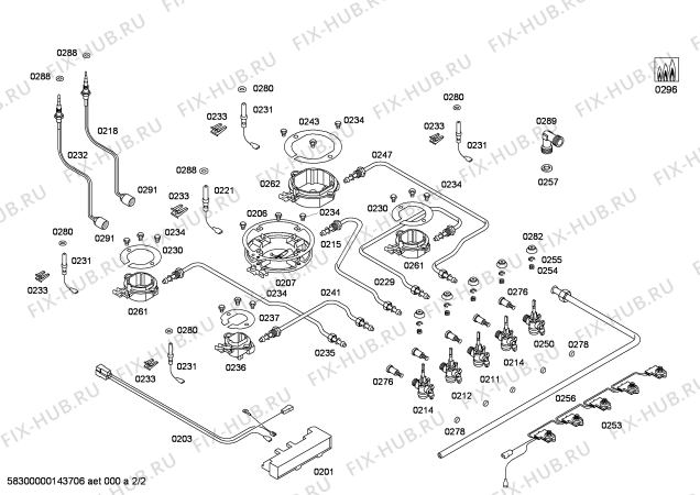 Взрыв-схема плиты (духовки) Bosch PPQ719B20N ENC.PPQ719B20N T70F 4G+1W BOSCH - Схема узла 02