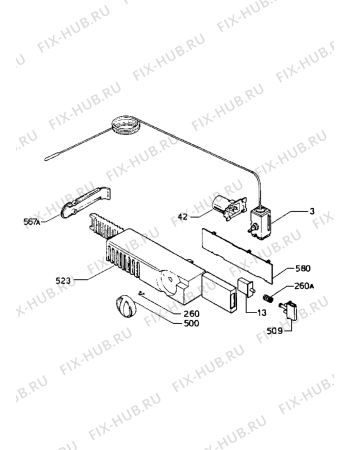 Взрыв-схема холодильника Zanussi ZF23/6D - Схема узла Electrical equipment