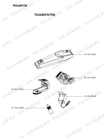 Схема №1 TN3450F0/7R0 с изображением Другое для электрофена Rowenta CS-00139084