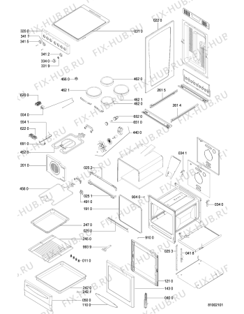Схема №1 ACM 561 WH с изображением Всякое для холодильной камеры Whirlpool 481225998389