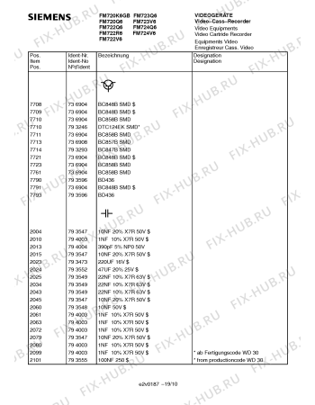 Схема №13 FM723V6 с изображением Инструкция по эксплуатации для телевизора Siemens 00530931