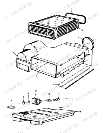 Взрыв-схема комплектующей Zoppas PW400CD - Схема узла Functional parts