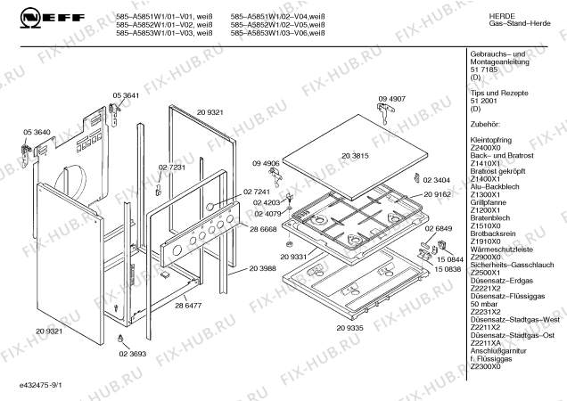 Схема №9 A5852W1 585 с изображением Панель для электропечи Bosch 00286668