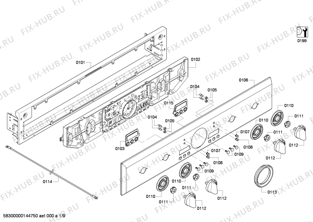 Схема №7 PODC302 с изображением Кабель для электропечи Bosch 00646647