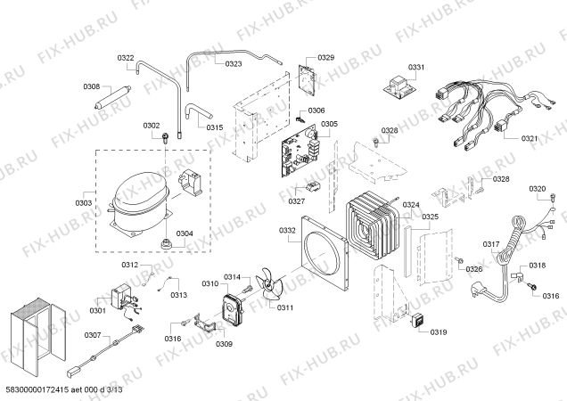 Схема №12 T42BD820NS с изображением Крышка для посудомоечной машины Bosch 00712814