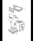 Схема №3 DEMX654 с изображением Корпусная деталь для духового шкафа DELONGHI 36C65D1S