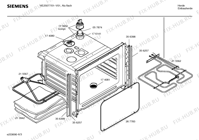 Схема №6 HE25077 с изображением Инструкция по эксплуатации для духового шкафа Siemens 00528643