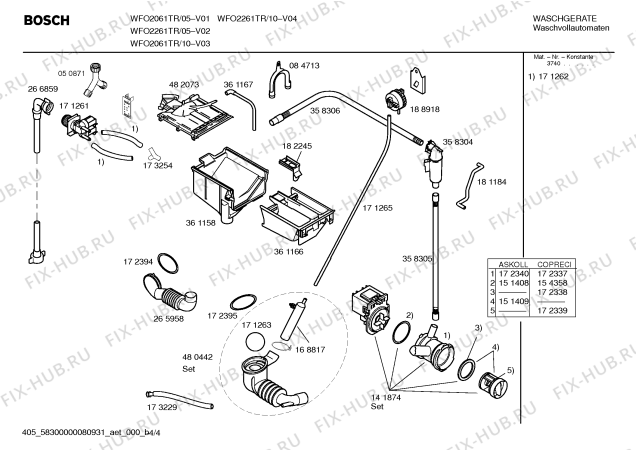 Схема №3 WFO2061TR Maxx WFO 2061 с изображением Панель управления для стиралки Bosch 00433672