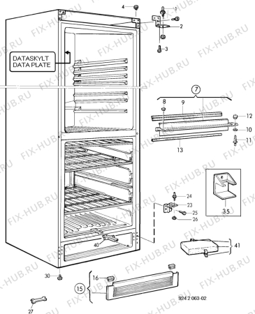 Взрыв-схема холодильника Unknown TR1066SLG - Схема узла C10 Cabinet