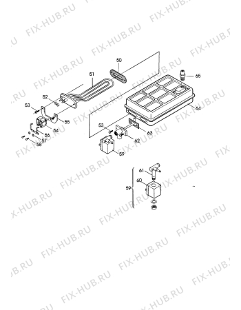 Схема №3 STIRELLA 715 PROFESSIONAL с изображением Микропереключатель для электроутюга DELONGHI SC1770290